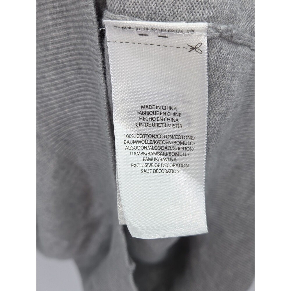 Polo Ralph Lauren Mens V Neck Pima Cotton Sweater Long Sleeves Gray Size Medium - Picture 4 of 4
